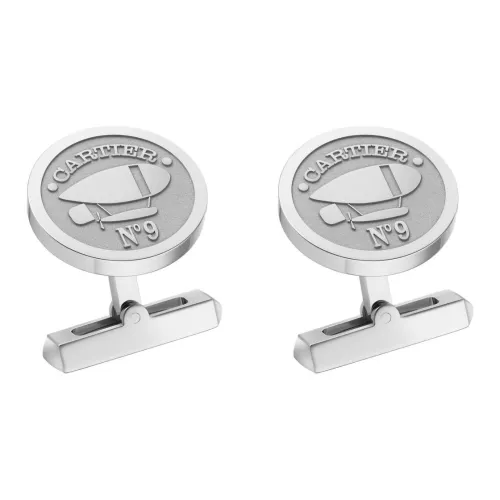 CARTIER 925 Sterling Silver Cufflinks Unisex Silver