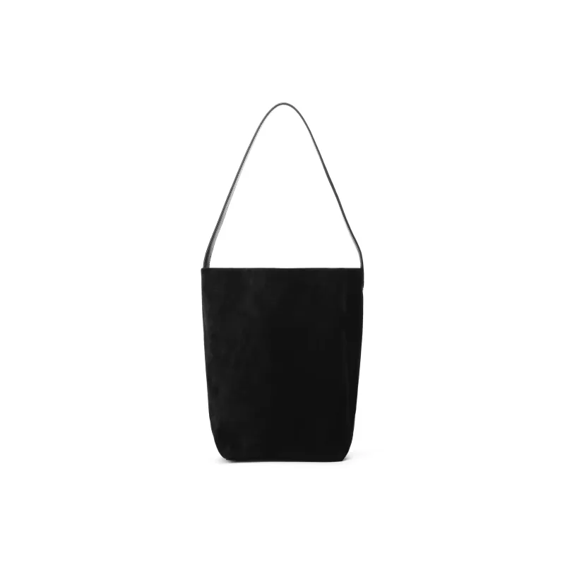 THE ROW N/S Park Authentic Suede Tote Bag, Shopping Bag, Handbag, Shoulder Bag Medium Size Women's Black-5