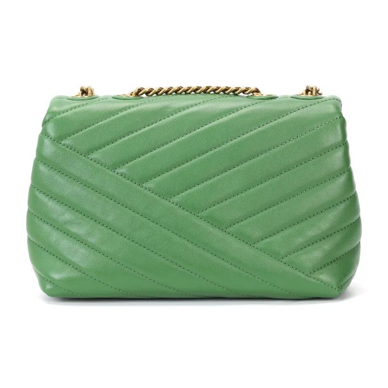 TORY BURCH Kira Leather Crossbody Bag Shoulder Bag Women's Green-2