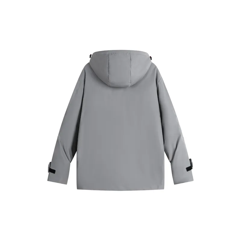 ROBINHOOD Warm Cold Resistant Water Resistant Water Repellent Rainproof Windproof Windbreaker Jacket Unisex-7