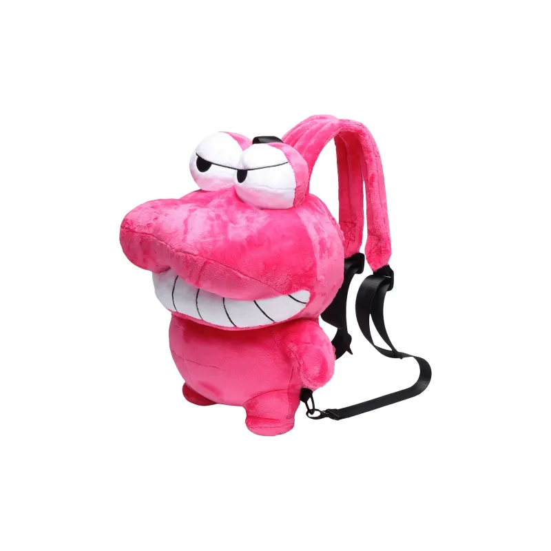 WHOOSIS Crayon Shin Chan Collaboration Collection Polyester Backpack Unisex Pink/Rose Red-2