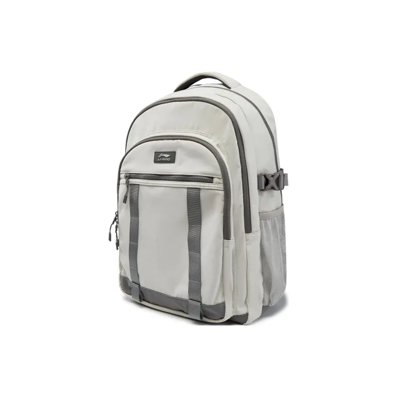 LiNing Sports Life Collection Polyamide Backpack Unisex Light Lime & Road Gray-2