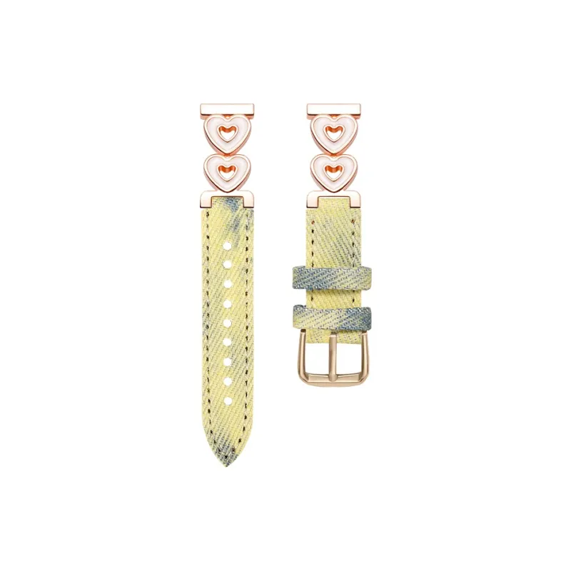 CHUANGYIDA Red Beige Compatibility Watch Band 145~210mm Canvas Material-9