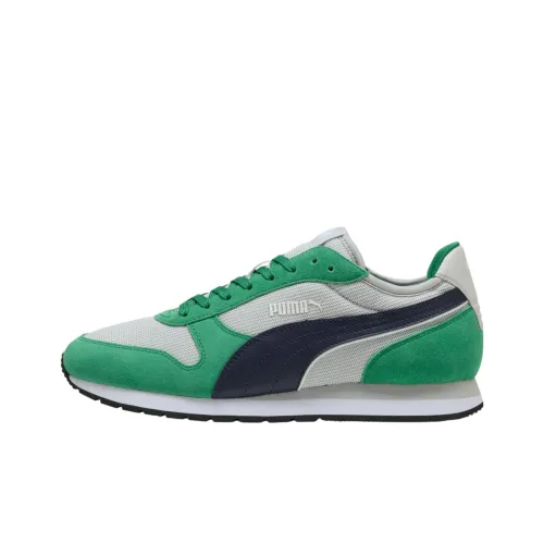 PUMA ST MILER Slip Resistant And Abrasion Resistant Support Low Top Casual Running Shoes Unisex Green Gray Blue
