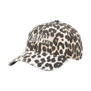 GANNI Leopard print Baseball Cap