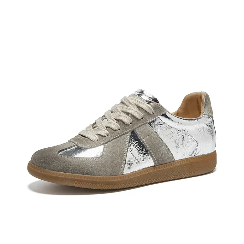 OSITA RED Skateboard Shoes Women's Low Top White/Light Brown-17
