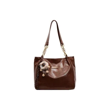 SUN ERATH&U PU Shoulder Bag Regular Women's Brown/Black/Coffee
