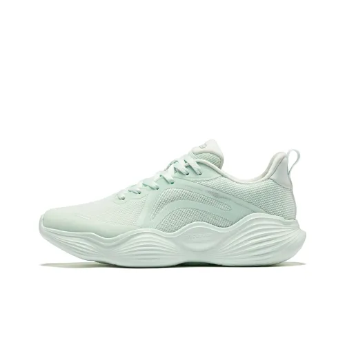 Erke Bubbling Stretch 2.5 Cushioning Rebound Wear Resistant Low Top Training Running Shoes Women's Green