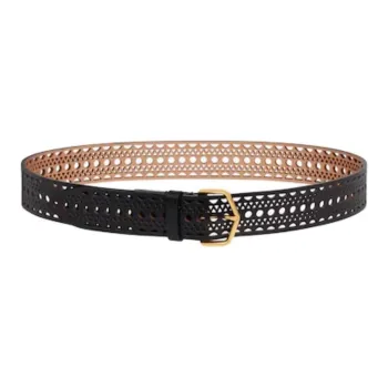 Alaia Laser cut Leather Belt
