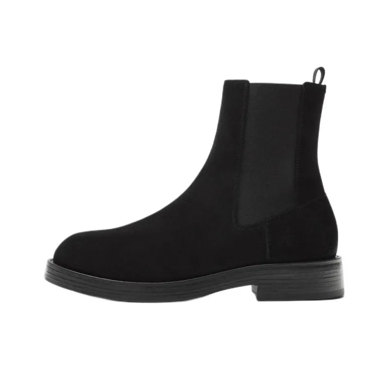 ZARA Short Chelsea Boots Men's Black-0