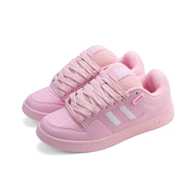 GLO BULL Skateboard Shoes Unisex Low Top Light Pink-2