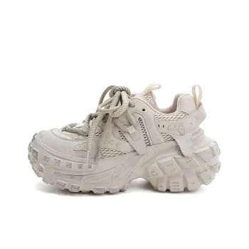 XIAOFAMIAO Breathable Mesh Durian Sole Versatile Casual Sports Low Top Chunky Sneakers Women's