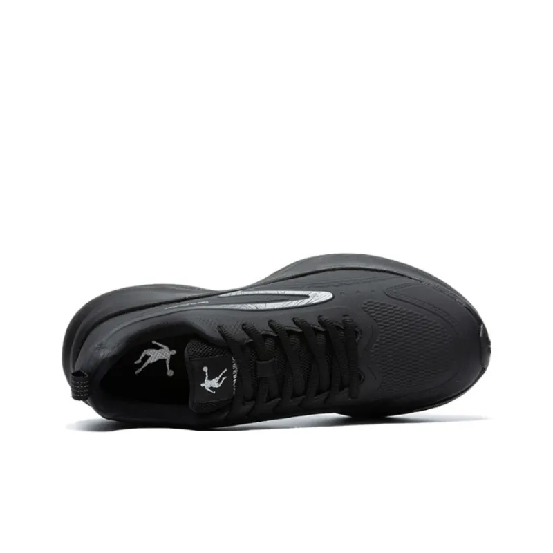 QIAODAN Anti Slip Wear Resistant Low Top Running Shoes Men's Black-2