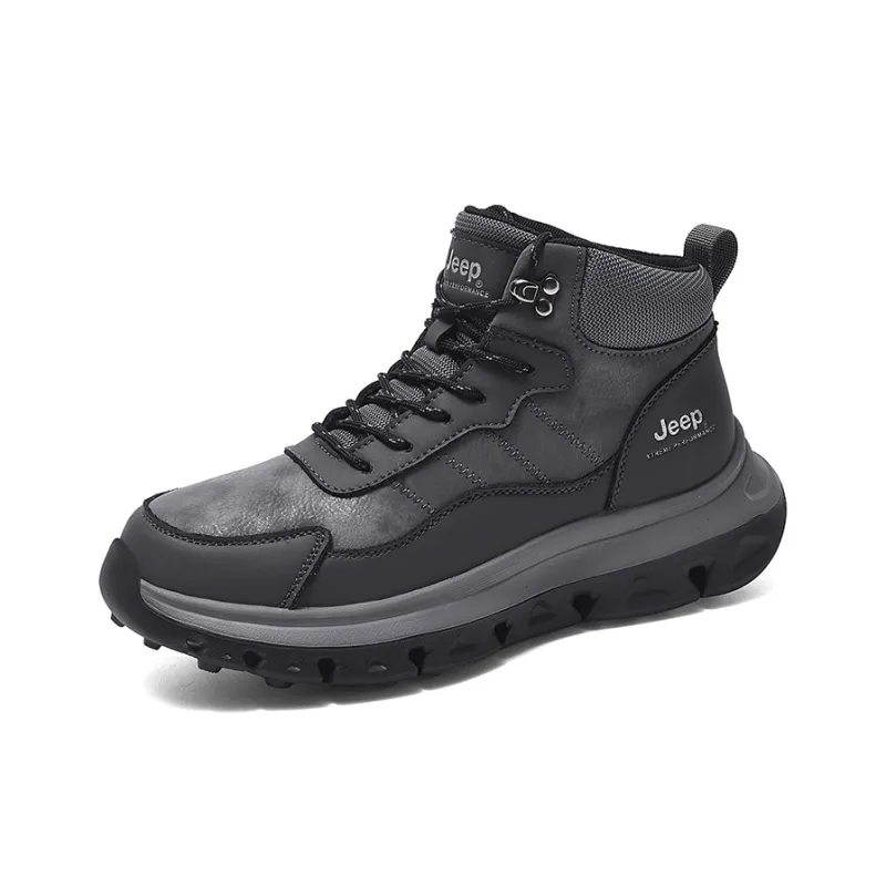 Jeep JEEP Breathable Wear-Resistant Slip-Resistant Short Outdoor Boots Men's-1