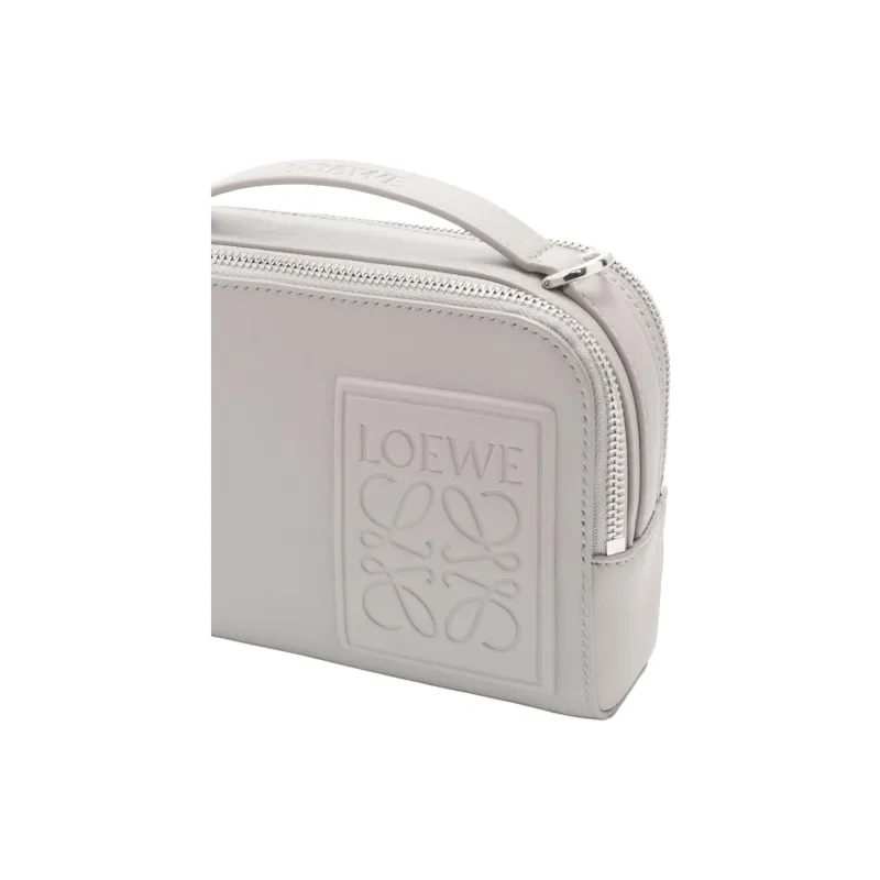 LOEWE Anagram Calfskin Shoulder Bag, Crossbody Bag, Handbag Mini Women's Shell Gray-5