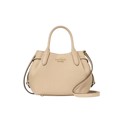 Kate Spade Cow Leather Dumpling Bag One Shoulder Handbag Mini Women's Light Sand