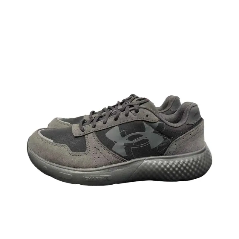 Under Armour Charged Decoy Cushioned Wear Resistant Slip Resistant Low Top Sprint Running Shoes Men's Black Gray Color-1