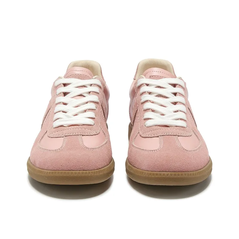 OSITA RED Skateboard Shoes Women's Low Top White/Light Brown-25