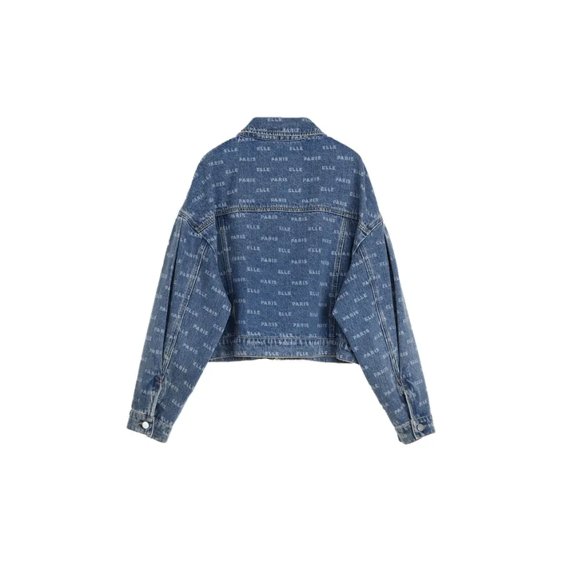 ELLE Denim Jackets Women's Blue-1