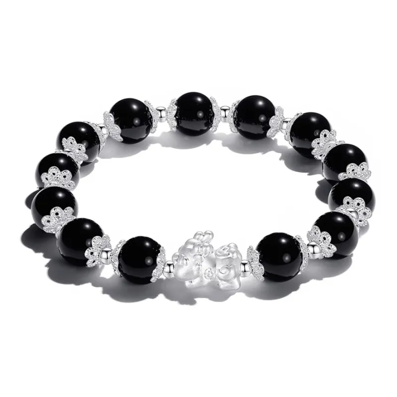 Bermuda Eyes Obsidian Bracelets Unisex-3