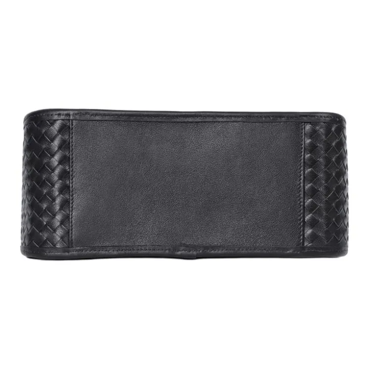 LARTIGENT Cow Leather Crossbody Bag Men's Black-3