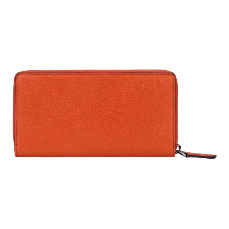 GUCCI Leather Wallet Men's Orange-2