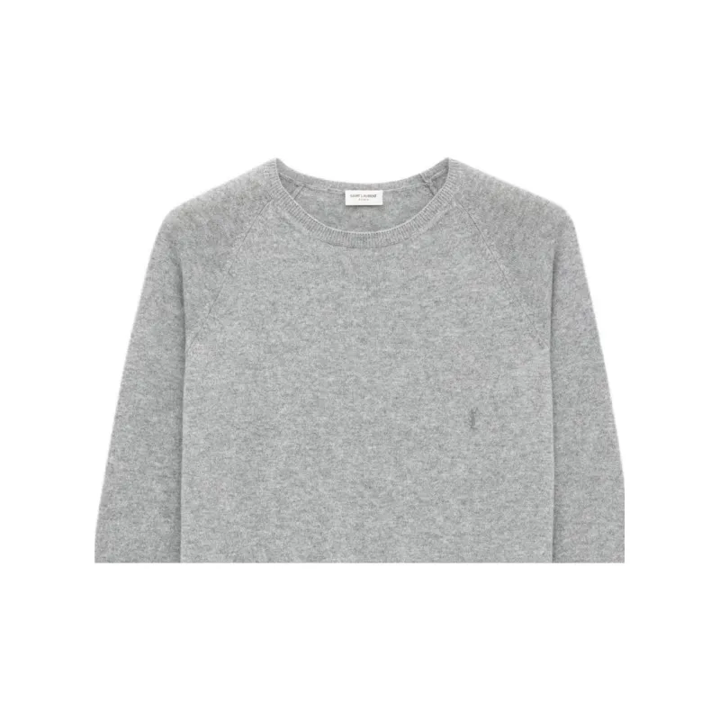 SAINT LAURENT Cassandre Crewneck Jumper-2