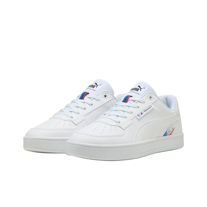 PUMA BMW M Motorspor Anti Slip Wear Resistant Low Top Casual Shoes Men's White-2