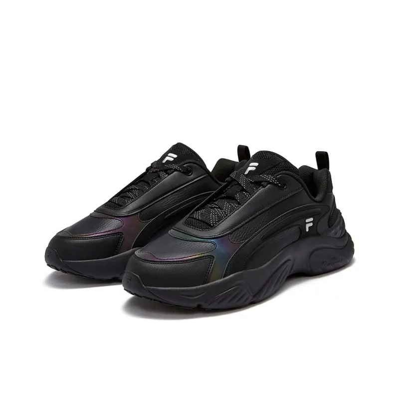FILA FUSION Conch D Low Top Running Shoes Men's Black-2