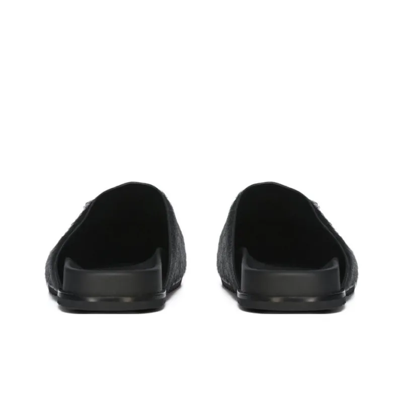 RICK OWENS/RO Wrap toe Slippers Men's Black-3