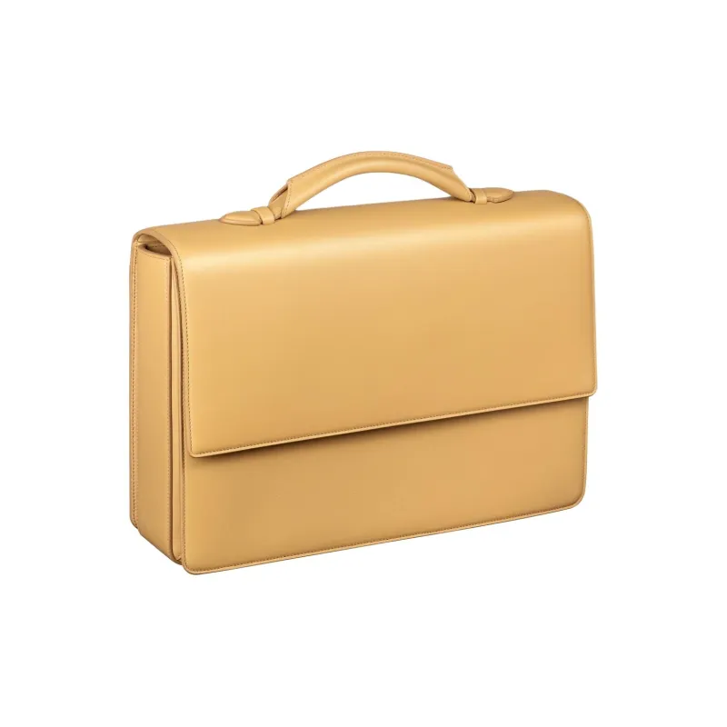 CARTIER Must De Cartier Tanned Calfskin Laptop Bag Men's Tawny-0