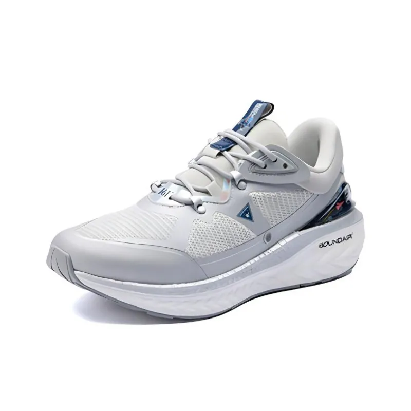 361° Cushioning Low Top Running Shoes Men's Silver White Comfortable-1