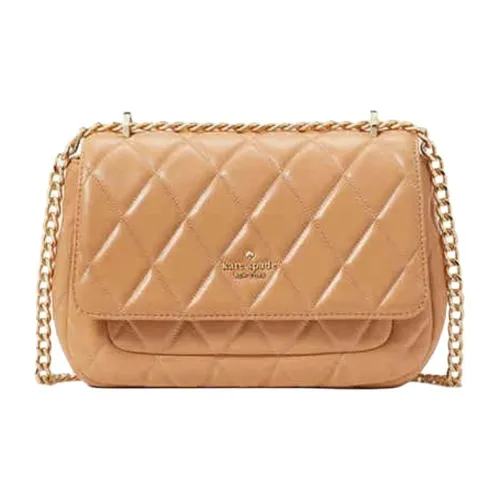 Kate Spade Cow Leather Shoulder Bag Small Size Women's Lifting Beige Sage