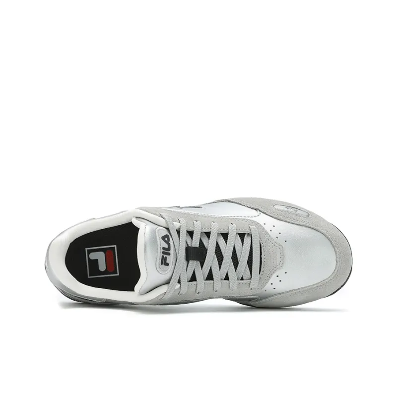 FILA TURBO Slip Resistant, Abrasion Resistant, Lightweight Low Top Skateboard Shoes Women's Gray Black Silver-2