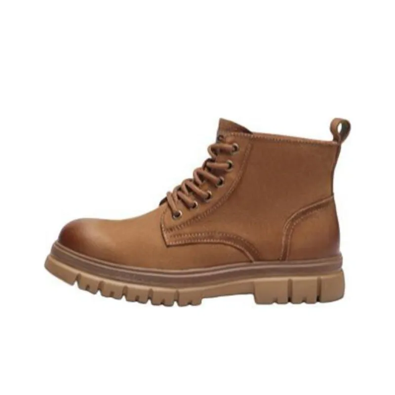 Hotwind Ankle Boots 4.5cm Men's Apricot-0
