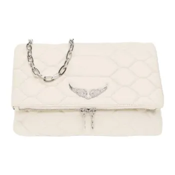 Zadig & Voltaire Lambskin Shoulder Bag Women's Cream