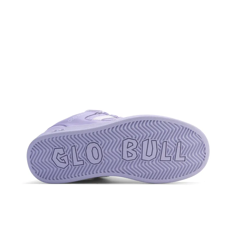 GLO BULL Skateboard Shoes Unisex Low Top Purple White-5