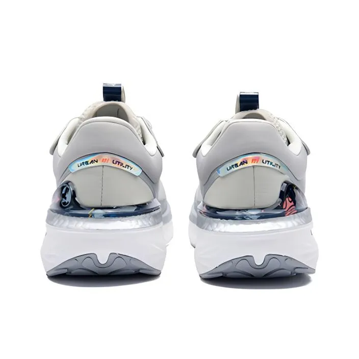 361° Cushioning Low Top Running Shoes Men's Silver White Comfortable-3