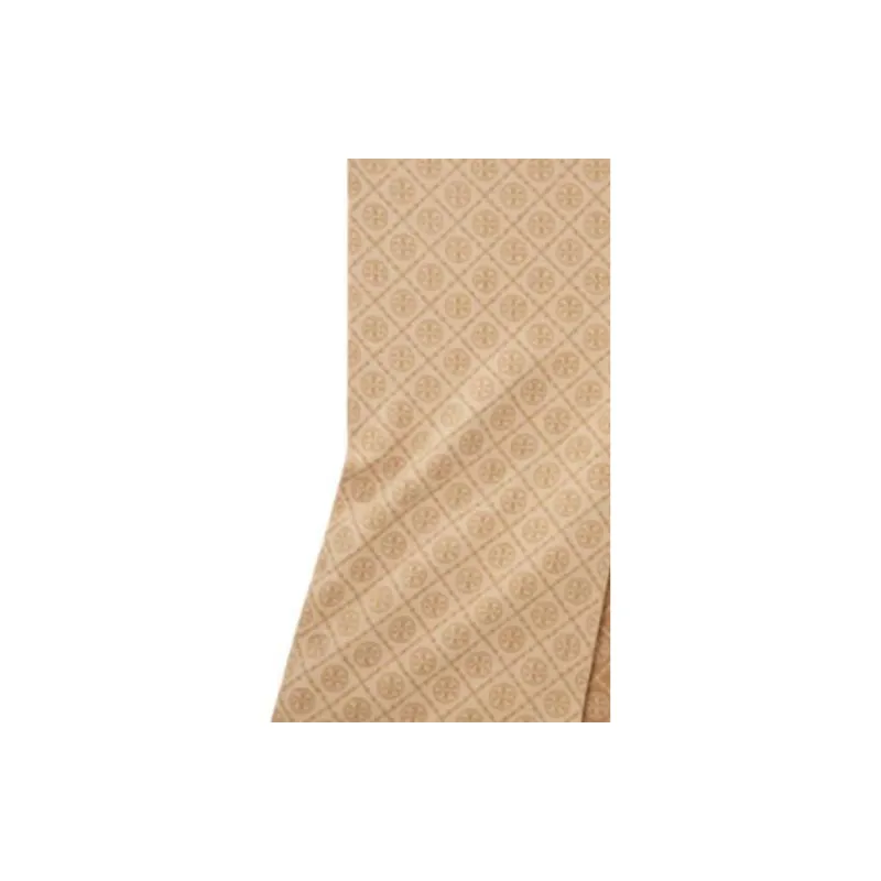 TORY BURCH Cashmere Knit Scarves Unisex Camel-2