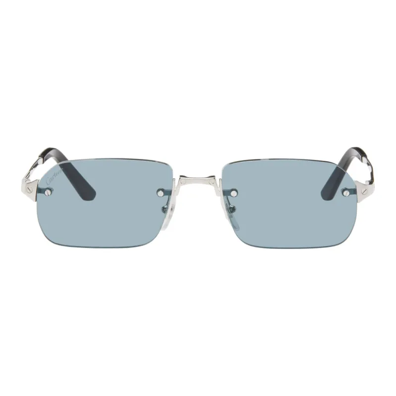 Cartier Santos Rectangle frame Sunglasses-0