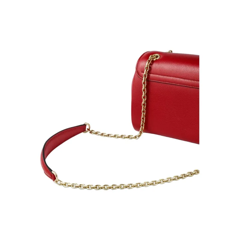 CARTIER Panthère De Cartier Cow Leather Shoulder Bag Mini Women's Red-2