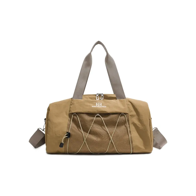 SUN ERATH&U Oxford Crossbody Bag Regular Unisex Ecru/Khaki/Coffee-4