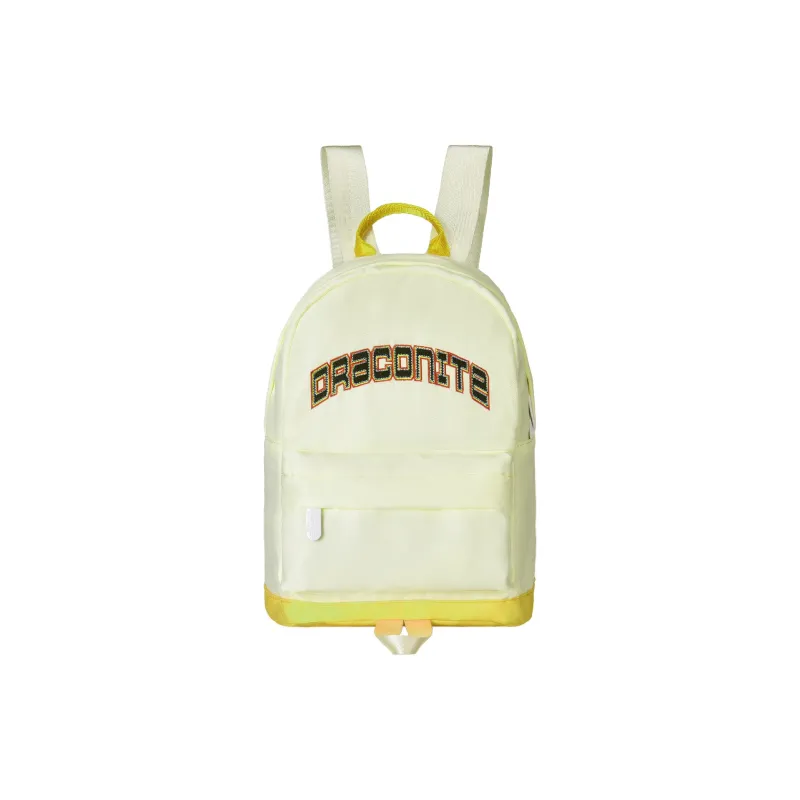 DRACONITE Polyester Student Backpack Unisex Beige-22