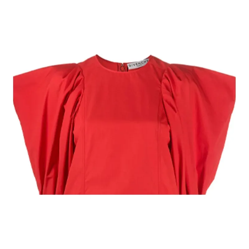 Givenchy Long-Sleeved Dresses Women's Red-4