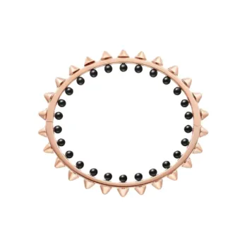 CARTIER Rose Gold Onyx Bangles Women's Rose Gold