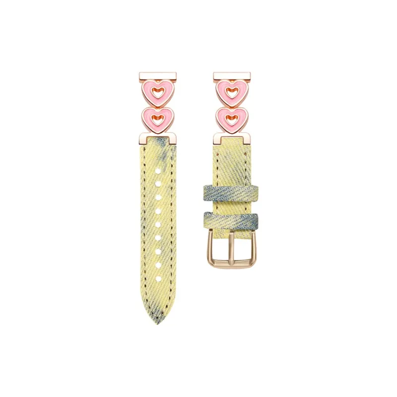 CHUANGYIDA Red Beige Compatibility Watch Band 145~210mm Canvas Material-12