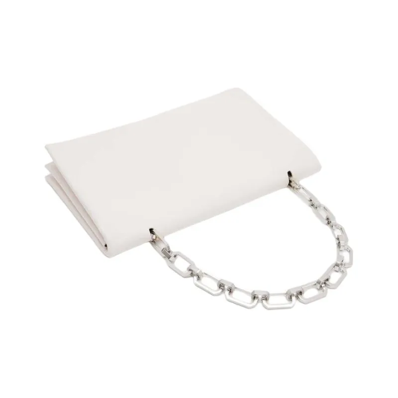 ALLSAINTS Cow Leather One Shoulder Handbags Women's Desert White-3