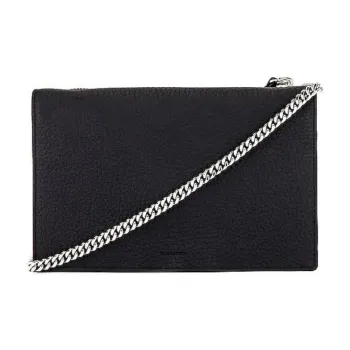 ALLSAINTS Leather Wallet Shoulder Bag Women's Black