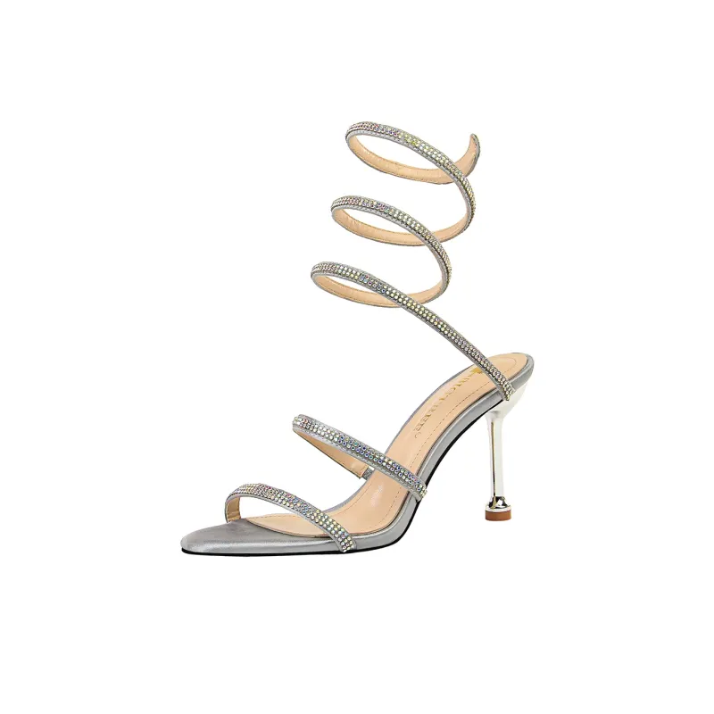 QITUMAUL Slim Heel High Heels 8cm Women's-7