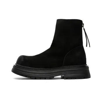 Chi Wolf Ankle Boots Unisex Black/Yellow/Green